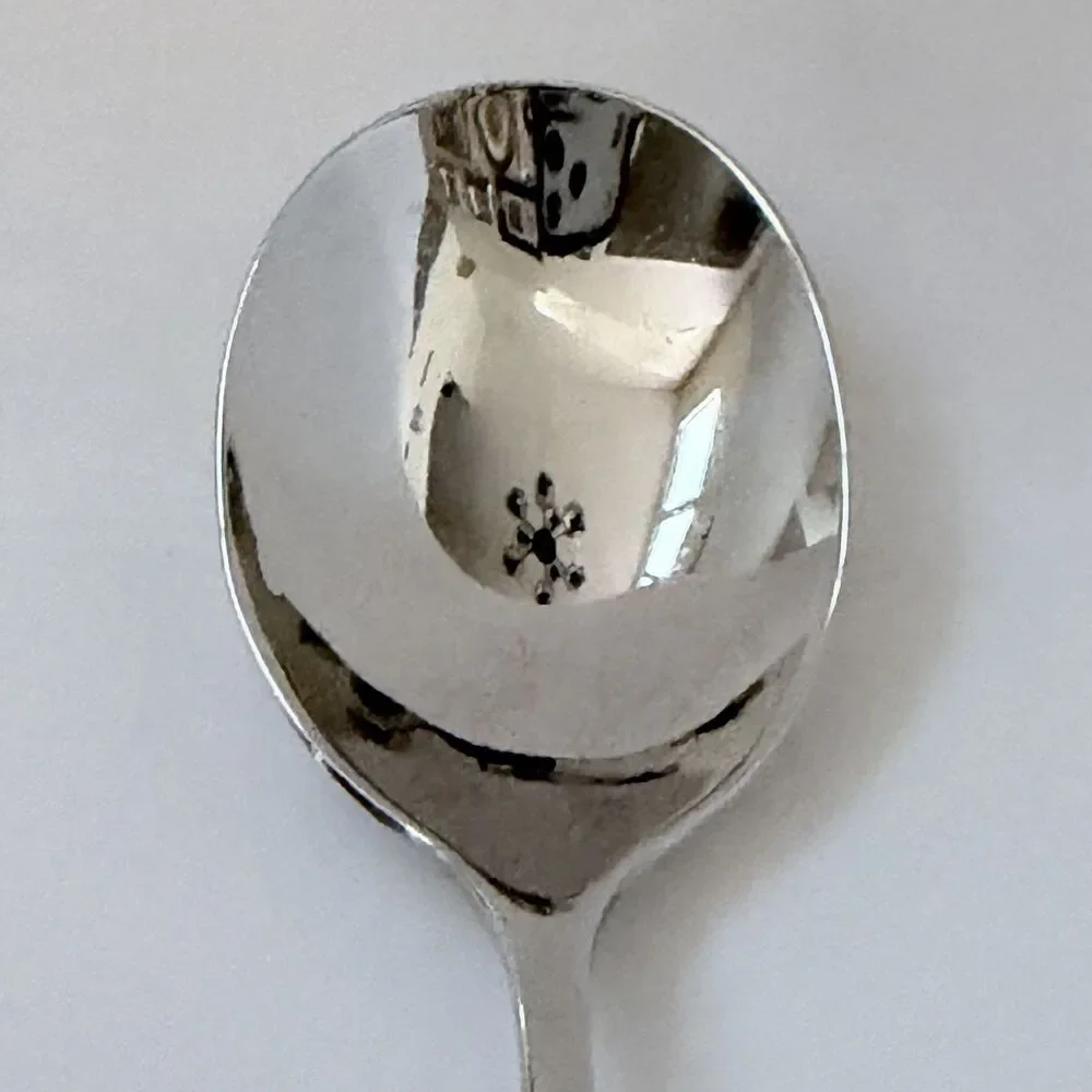 1pc MIKASA Hamilton Sugar Spoon 6 1/4” Stainless 18/10 Glossy Plain Round Tip